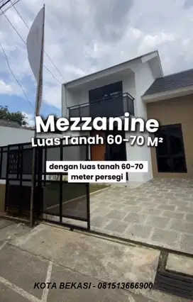 Jual Rumah di Kota bekasi Mustikajaya Bonus Lantai Mezanine