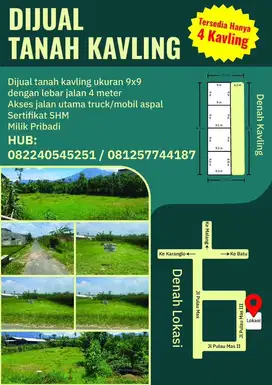 di JUAL TANAH KAVLING