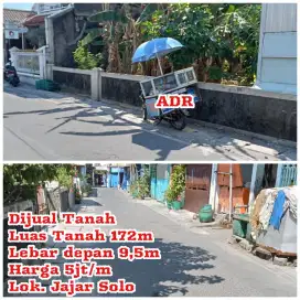 Dijual Tanah Jajar Solo