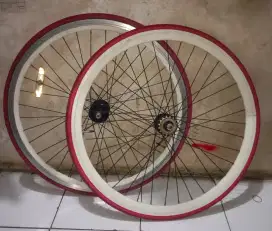 Roda depan belakang fixie