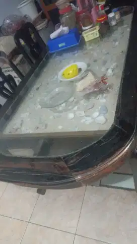 Meja makan lemari dan Kursi Kayu Hitam Ebony