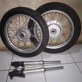 Roda dan shock break honda