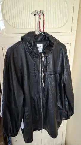 Jaket kulit Zara original