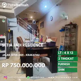 Townhouse furnish komplek setia jadi residence daerah krakatau