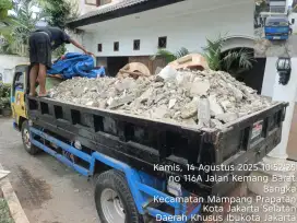Jasa angkut puing dan buang puing proyek