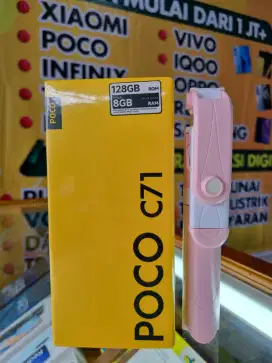 POCO C71 4/128 GARANSI RESMI BARU BONUS TRIPOD BLUETOOTH