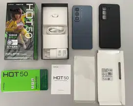 [like NEW] infinix HOT 50 (8+8 / 128) mulus fullset ori