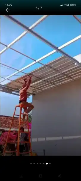 atap bocor kanopi atap bajarigan terpasang dll