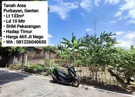 Jual Tanah Siap Bangun Area Purbayan Gentan, Dekat Laweyan, Purwosari