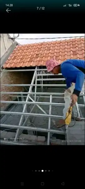 atap bocor kanopi atap bajarigan terpasang dll