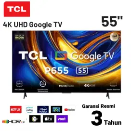 TCL 4K GOOGLE 55 Inch Dolby Vision 55P655 Digital HDR10 MEMC GOOGLETV