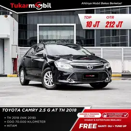 Toyota Camry 2.5 G tahun 2018 Bensin low km pajak panjang