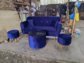 Rafie sofa/Sofa single 3 seater ,2 stol +meja