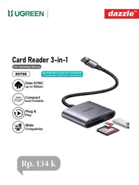 Ugreen card reader usb-C 3-in-1 80798