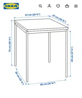 meja cafe ikea bekas