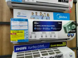 AC midea 1/2 PK promo free 1x cicilan