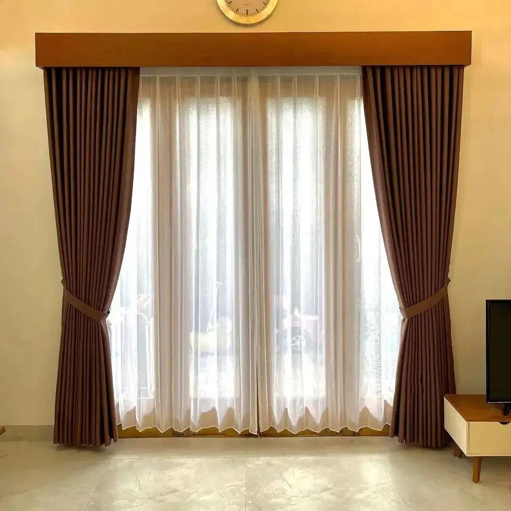 Jual & Pasang Gorden Vitrase Wallpaper Roller Blinds Korden Gordeng