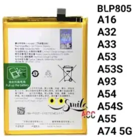 Baterai Oppo A54 double power