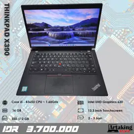 Layar Sentuh - Lenovo Thinkpad X390 - Core i5 - Gen 8 th - Ram 16 GB