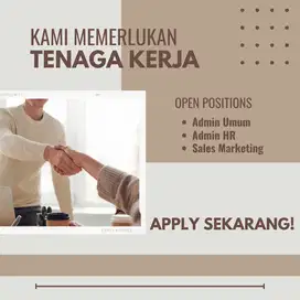 Dibutuhkan Admin di Perusahaan Developer