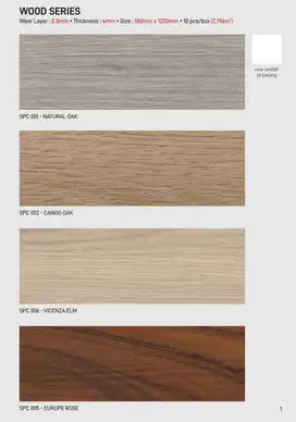 PROMO!! SPC Homega Flooring - Lantai Kayu SPC Homega