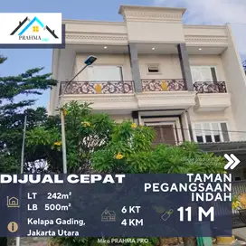 Dijual Rumah Dalam Komplek Taman Pegangsaan Indah Kelapa Gading Jakut