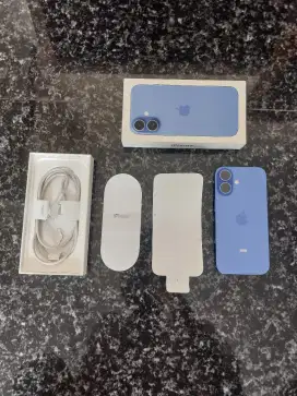 Iphone 16 128GB Ultramarine Garansi Resmi Ibox Hidup Juni 2026