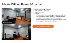Disewakan Ruang Kantor, Ruang Meeting, Workshop, Hall dll area Ciputat