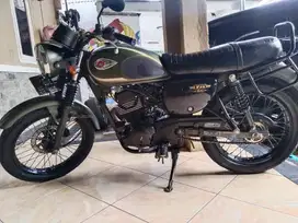 Kawasaki w175 se army green