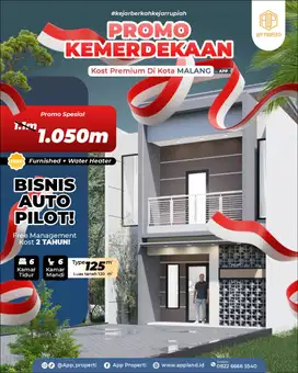 RUMAH KOS FREE MANAJEMEN DEPAN KAMPUS UMM KOTA MALANG