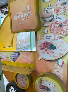 Gerobak jualan bahan besi
