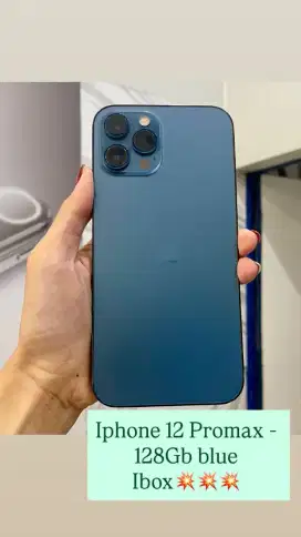 Iphone 12 promax 128gb blue ibox
