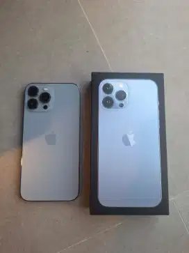BISA COD, MULUS Iphone 13 Pro max 128Gb Sierra Blue BEKAS RESMI