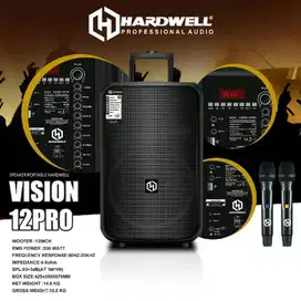 Speaker Aktif karaoke bluetooth HARDWELL Vision 12 Inch Pro Wireless
