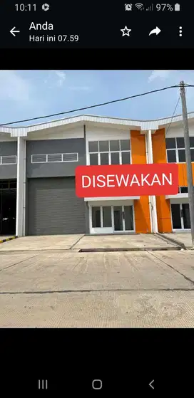 Disewakan Ready Gudang Salembaran Jati III Kosambi Tangerang Banten