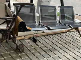Dijual kursi stainless 3 seat