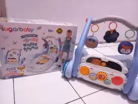 sugar baby play with me 2 in 1 walker playmat