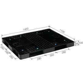 Palet plastik 140x110x10cm || pallet plastic second