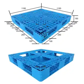 Palet plastik 110x110x15cm || pallet plastic second