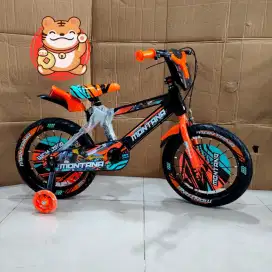Sepeda anak BMX Montana Ban Jumbo 2.50 lengkap musik n lampu uk16 18
