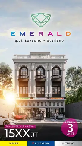 Dijual ruko komplek emerald jalan laksana