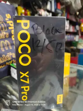 Poco x7 pro 5g ram12/512gb black segel grs resmi 1 thn