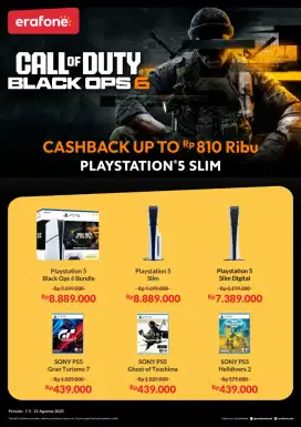PLAYSTATION 5 LAGI PROMO CUMA 8 JTAN AJA LOH GAS KE ERAFONE SEKARANG