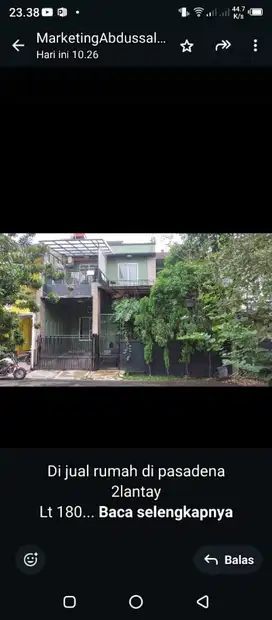 Di jual Rumah 2 lantai siap huni Depan taman budaya Sentul city .SHM
