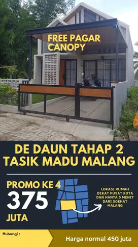 Rumah tasikmadu dkt suhat blimbing griya shanta univ brawijaya malang