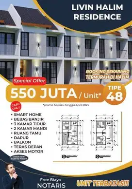Rumah 2 Lantai Paling Murrah & Startegis Dikawasan Halim Jakarta Timur
