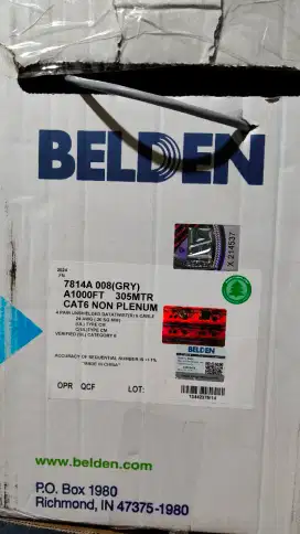 belden cat 6 1000 feet/305 meter original