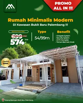Cluster di Bukit Baru Palembang dengan fasilitas Lengkap