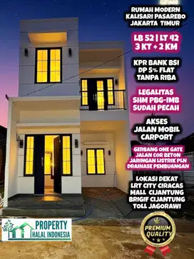 Jual Rumah Estetik Murah Dua Lantai Kalisari Pasar Rebo Cijantung JKT