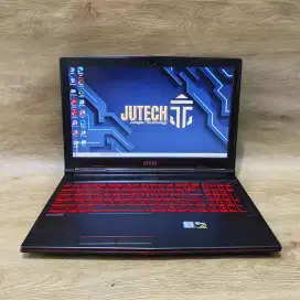 Laptop  Gaming MSI Core i7 Gen 8 Ram 32GB Dual VGA bonus Mouse Baru Si